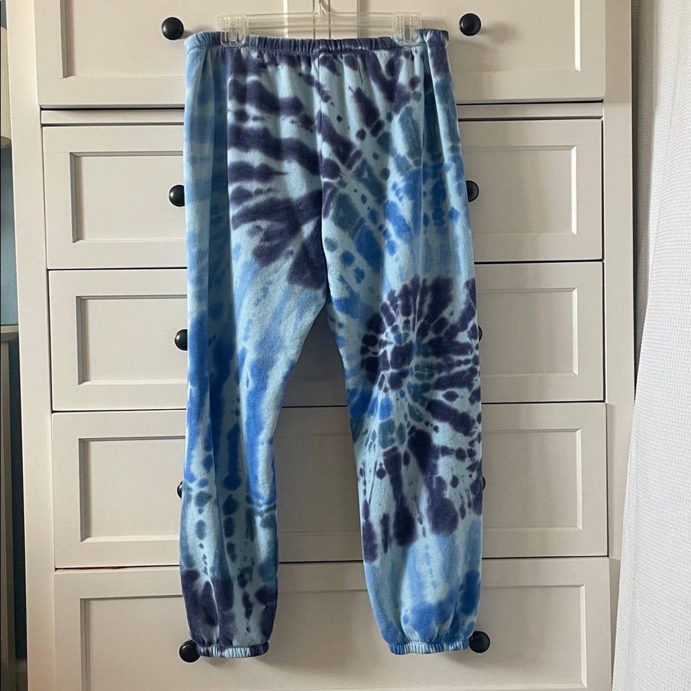 Victoria Secret PINK Women’s Blue Tie-Dye Sweatpants Joggers | Size XL - Picture 3 of 9